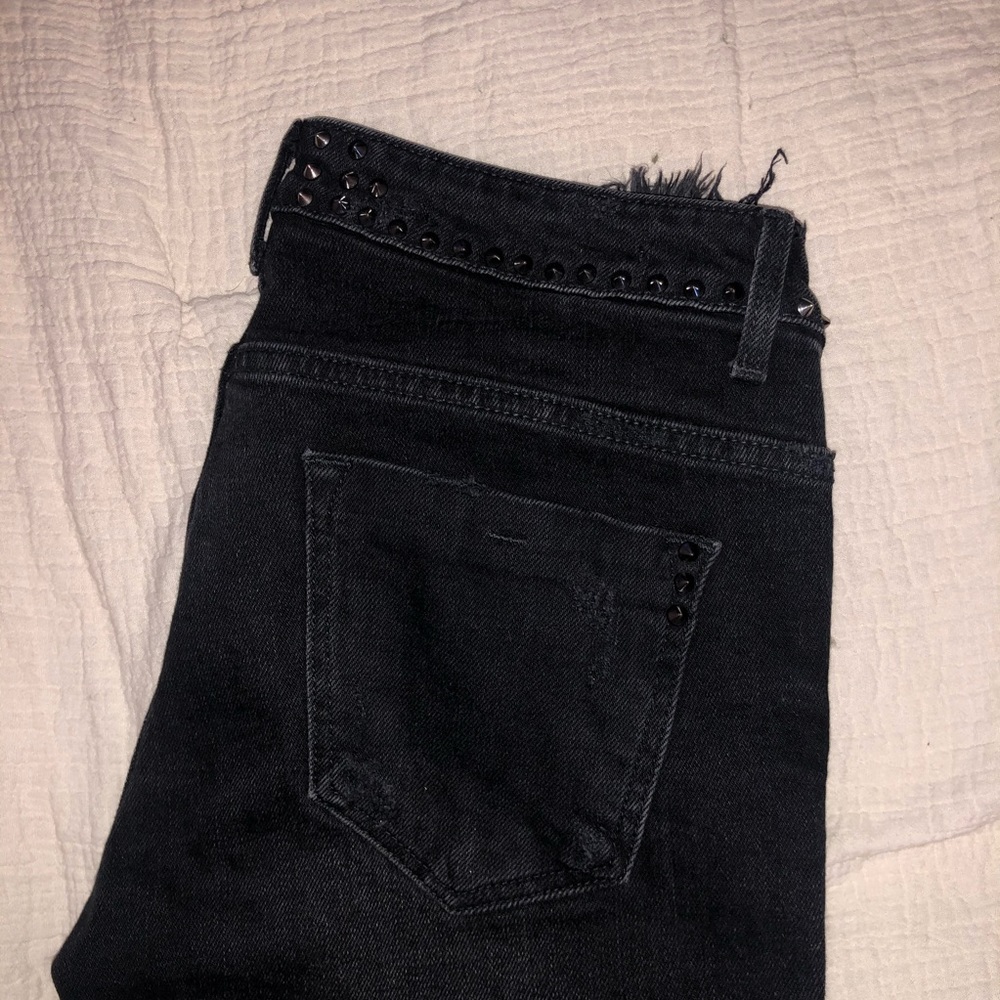 Zara Distressed Low Rise Jeans